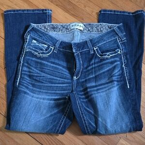 Ariat Women's Indigo Bootcut Jeans with White Stitching